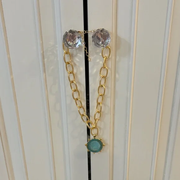 Susan Shaw Venetian Glass Coin Necklace - Picture 7 of 8